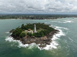 Birds-eye view of Barberyn Island near Beruwala